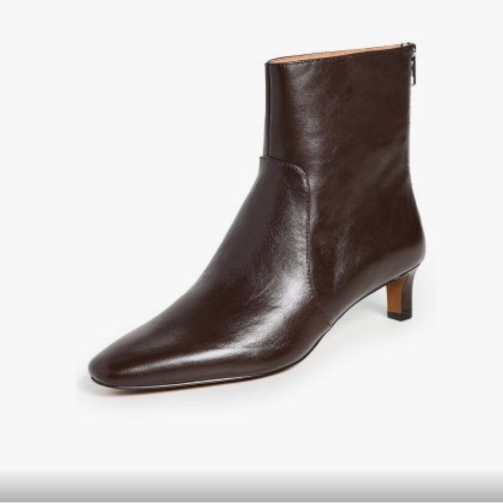 New W/O Box Madewell Dimes Kitten Heel Brown Bootie, Size 8